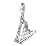 Sterling Silverjewish Religion Harp Pendant